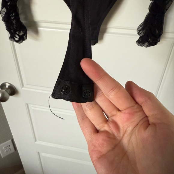 Free People Women’s Black Must be Love Bodysuit - Picture 16 of 16